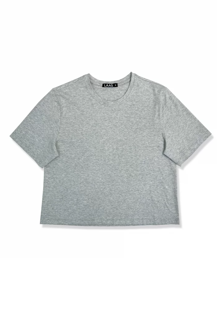 ÁO THUN COTTON TAY NGẮN TIÊU TRẮNG