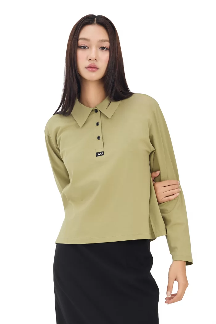 ÁO POLO COTTON TAY DÀI OLIU