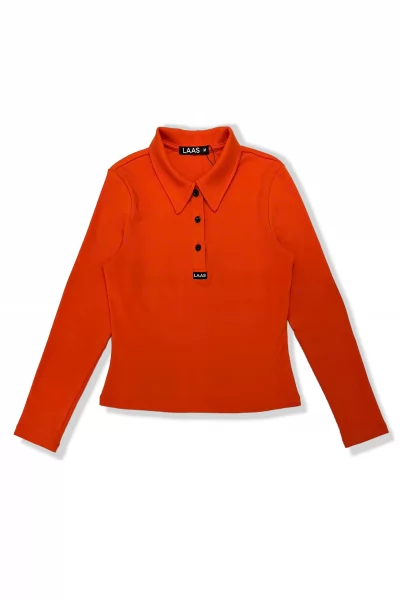 ÁO POLO RIP COTON TAY DÀI CAM