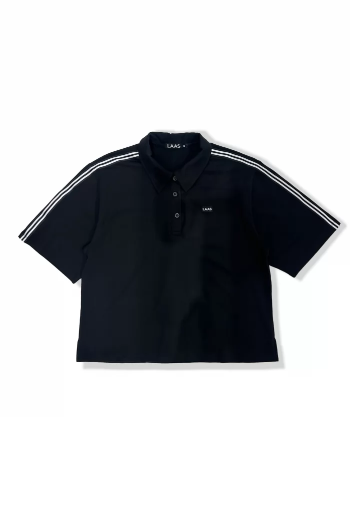 ÁO POLO COTTON DÂY VIỀN ĐEN