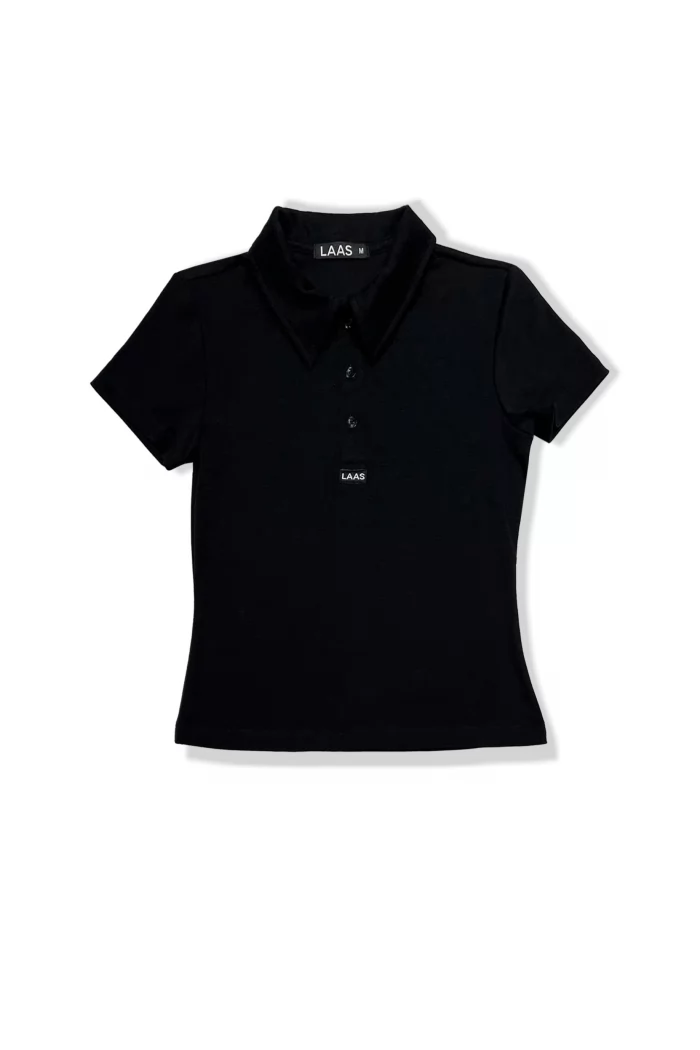 ÁO POLO RIP COTTON TAY NGẮN ĐEN