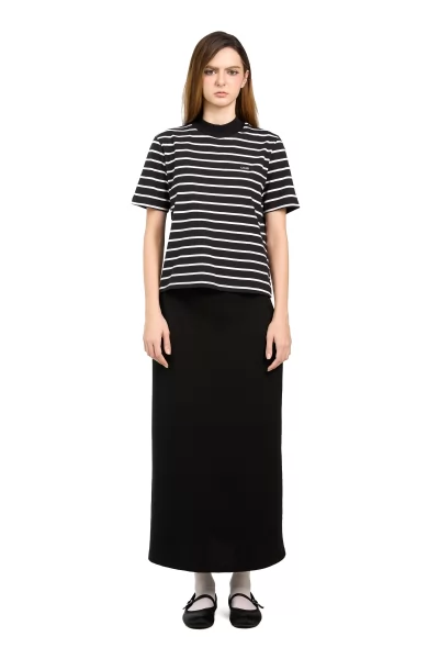 CHÂN VÁY DÀI CÁ SẤU ĐEN