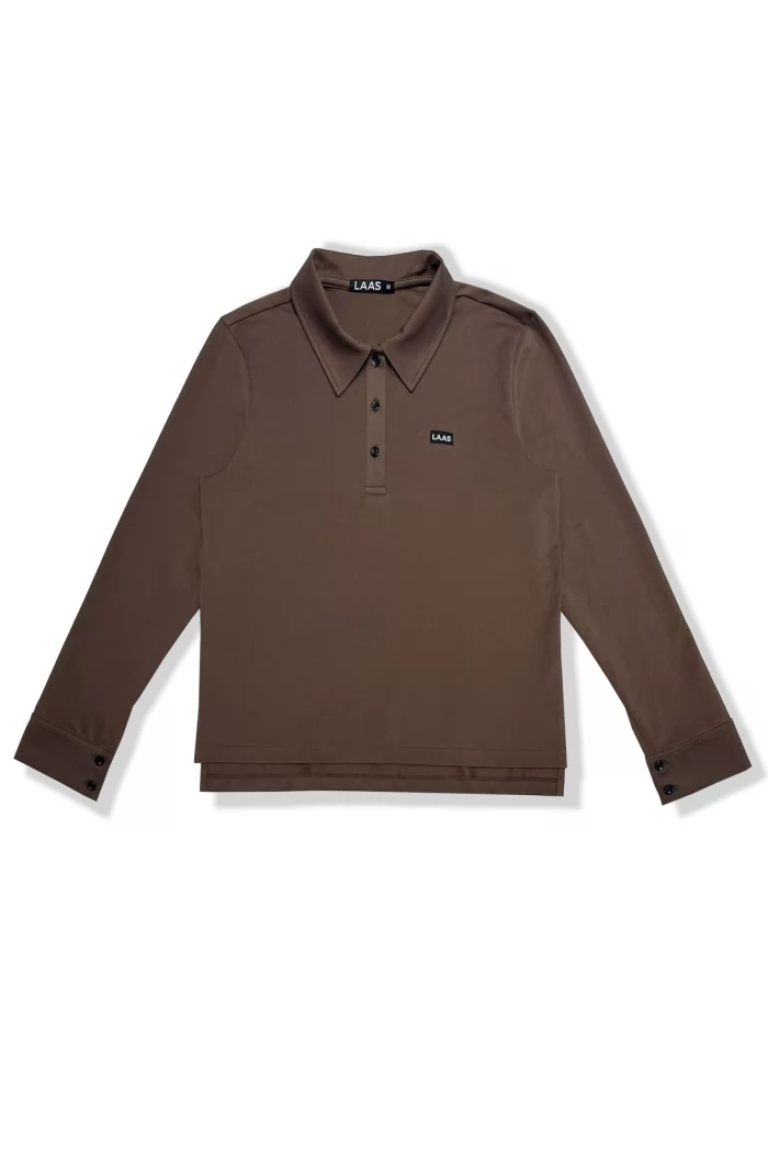 ÁO POLO CVC TAY DÀI NÂU