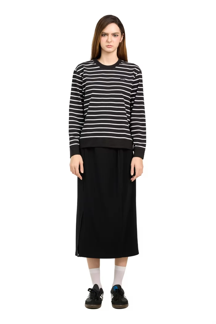 CHÂN VÁY SUÔN GÂN ĐEN