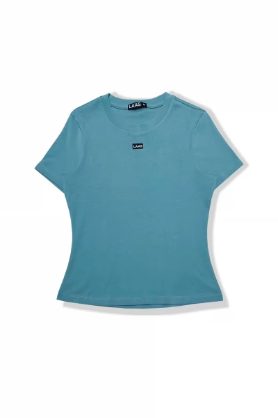 ÁO RIP COTTON TAY NGẮN XANH LƠ