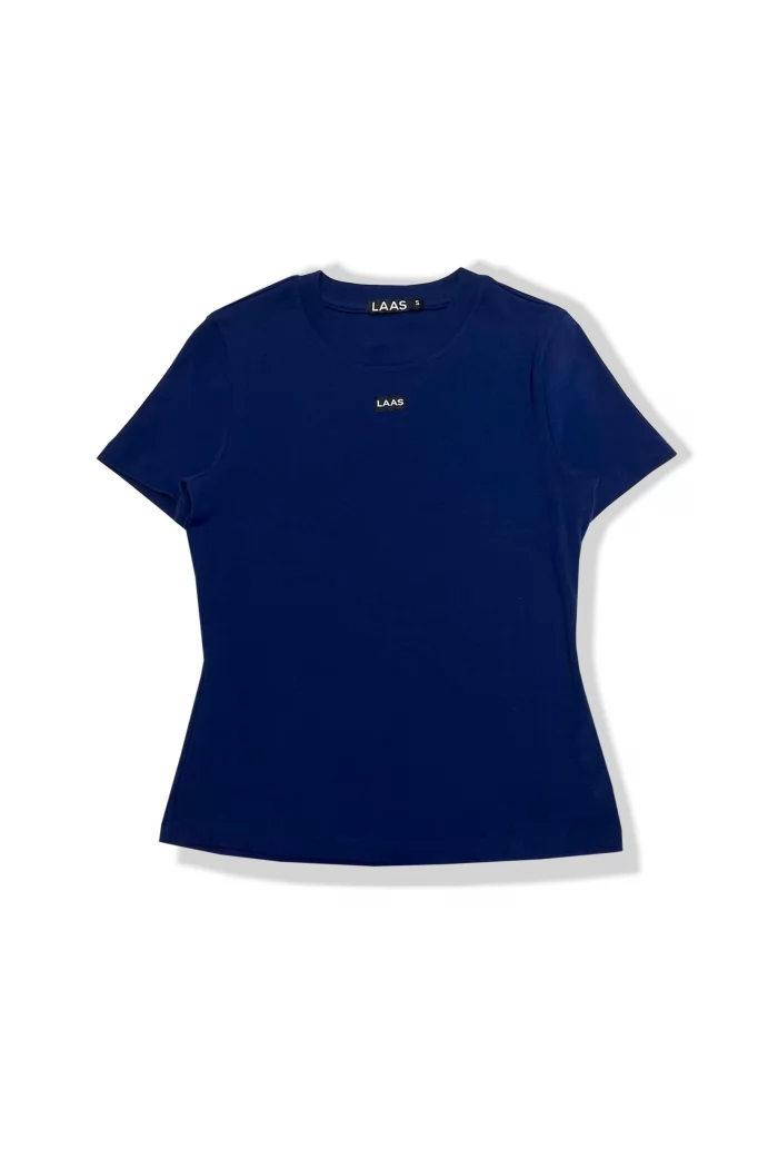 ÁO RIP COTTON TAY NGẮN XANH DƯƠNG