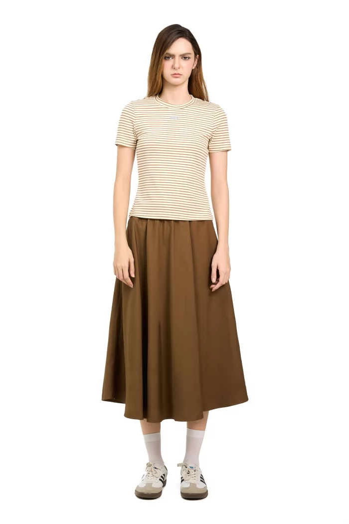 CHÂN VÁY XÒE LỬNG NÂU