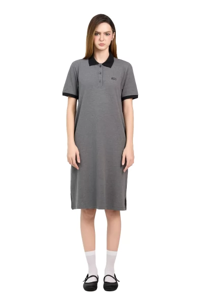 ĐẦM POLO CÁ SẤU SUÔN XÁM TIÊU