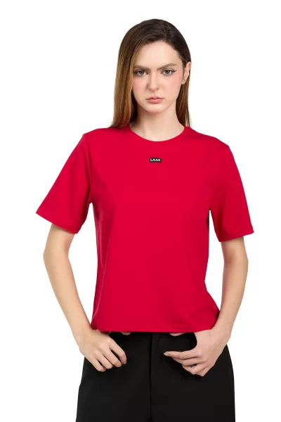 ÁO THUN COTTON TAG PLUS ĐỎ ĐÔ