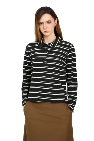 ÁO POLO RIP SỌC TAY DÀI ĐEN