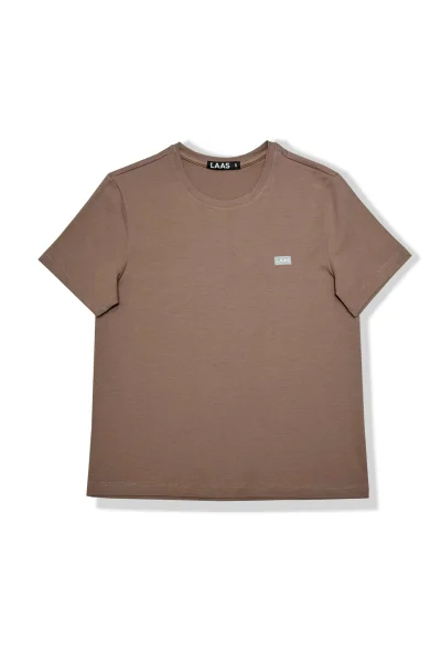 ÁO THUN COTTON TAG 03 NÂU NHẠT