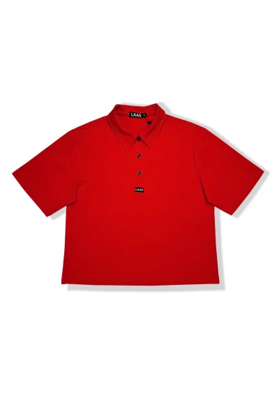 ÁO POLO COTTON TAY NGẮN ĐỎ