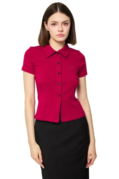 ÁO SOMI THUN ÔM TRƠN ĐỎ