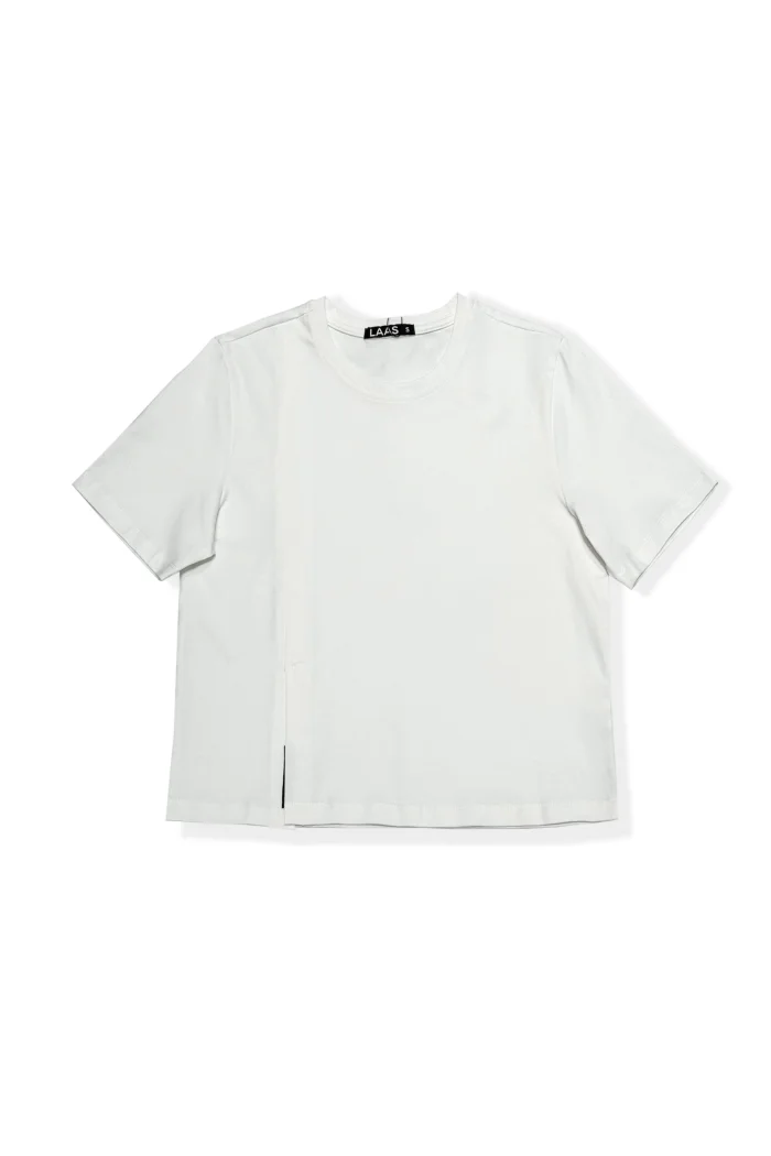 ÁO THUN XẺ TÀ TRƯỚC TRẮNG