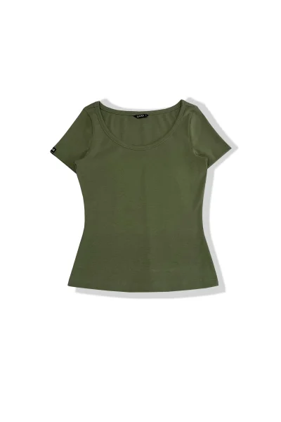 ÁO RIP COTTON CỔ RỘNG TRÒN RÊU