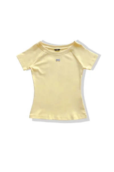 ÁO RIP COTTON CỔ THUYỀN VÀNG