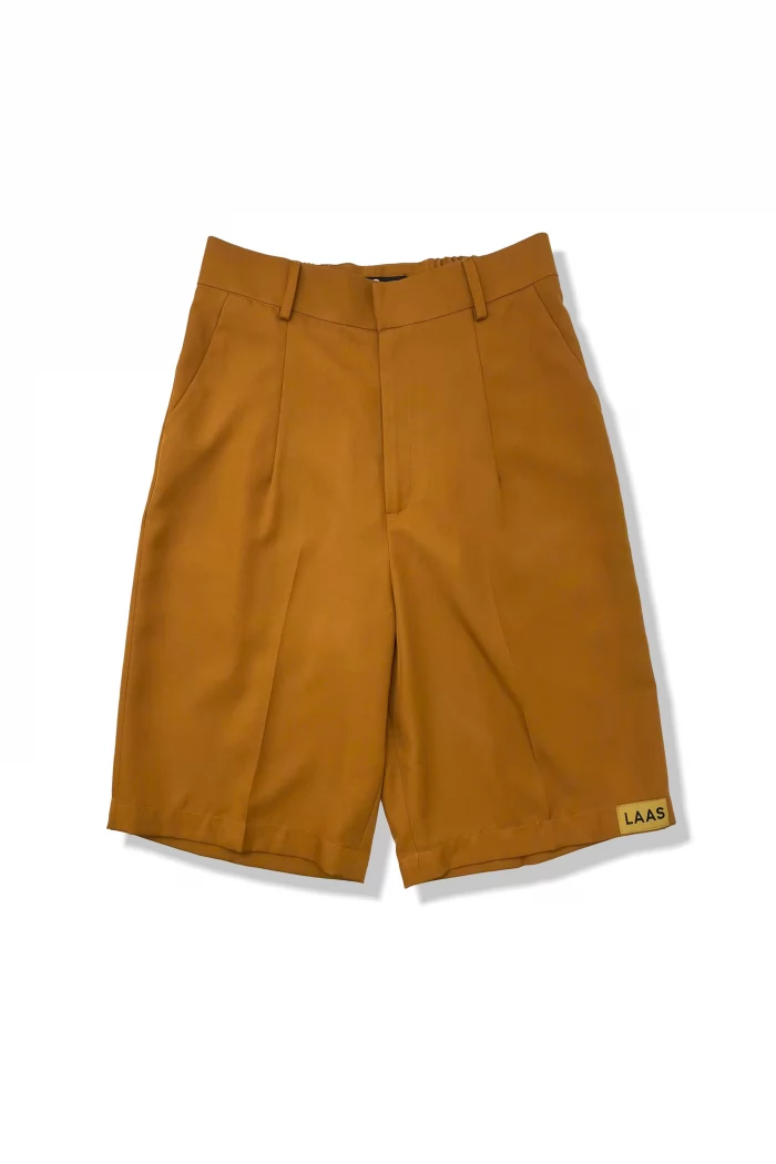 QUẦN SHORT LOGO FABRIC NÂU BÒ